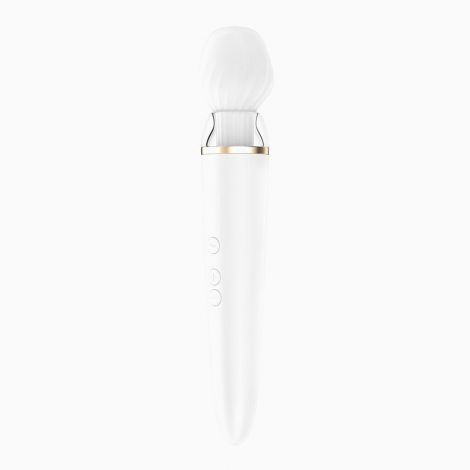 Смарт вібромасажер зі змінною головкою Satisfyer Double Wand-er (м'ята упаковка)