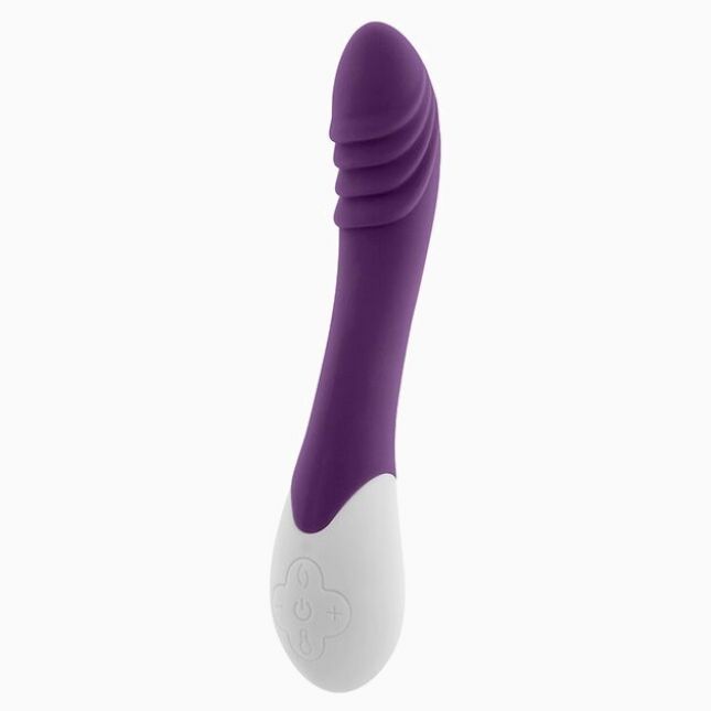 Вибратор S Pleasures Premium Phoenix, для точки G, фиолетовый, водостойкий, 16 видов вибрации, нагрев