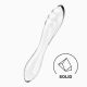 Двосторонній скляний дилдо Satisfyer Dazzling Crystal 1 Transparent (м'яте паковання!!!)