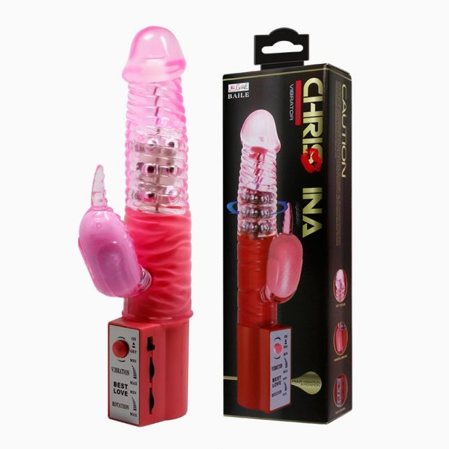Компьютерный вибратор - Pretty Love Christina Vibrator with Dolphin Pink