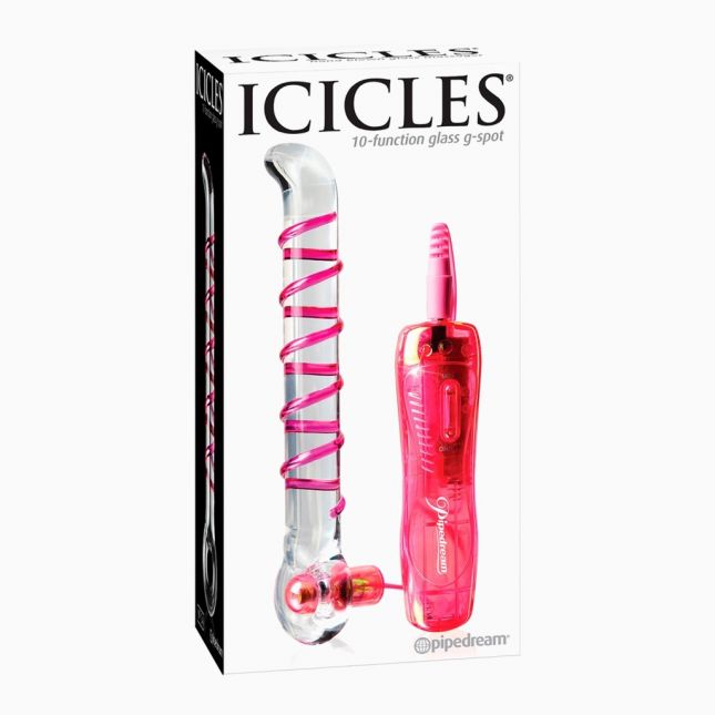 Стеклянный вибратор - Icicles No.4 G-Spot Vibrator