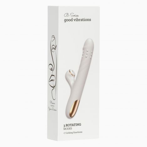 Вібратор - Silicone Vibrator 3 rotating, 7 licking functions (прим'ята упаковка)