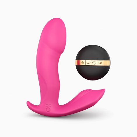 Вібратор Dorcel Secret Clit з підігрівом і пультом ДК, можна під одяг, голосове керування
