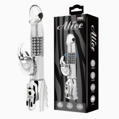 Вібратор - Alice Insects Vibrator Rotating Silver