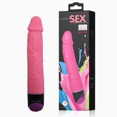 Вібратор - Colorful Sex Experience Pink, 23,3 см