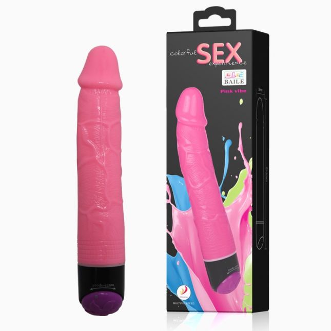 Вібратор - Colorful Sex Experience Pink, 23,3 см