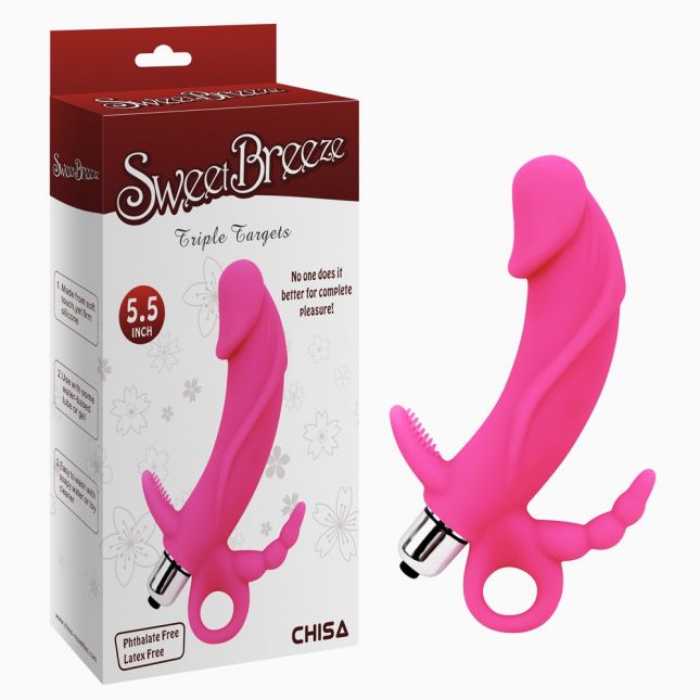 Стимулятор G -точки - Triple Targets Pink Stimulator