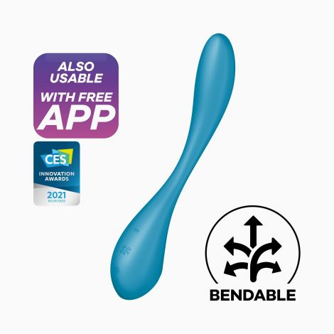 Універсальний смарт-вібратор Satisfyer G-Spot Flex 5+ Petrol
