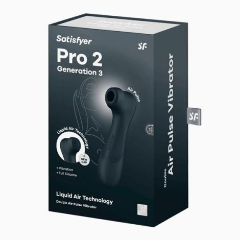 Кліторальний стимулятор - Satisfyer Pro 2 Generation 3 With Liquid Air Black