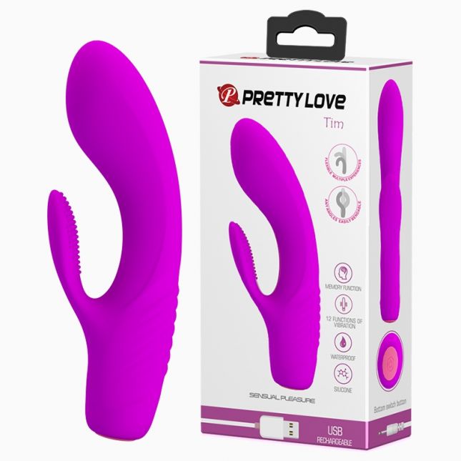 Вібратор - Pretty Love Tim Vibrator Purple Вібратор - Pretty Love Tim Vibrator Purple
