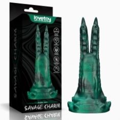Вібростимулятор - Double-Claw Vibrating Silicone Dildo Savage Charm