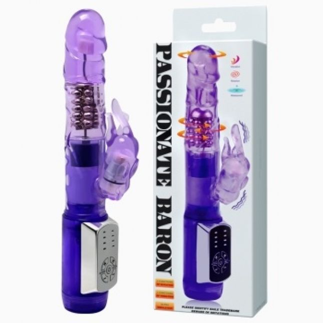 Вібратор - Passionate Baron Rotating Vibrator Purple