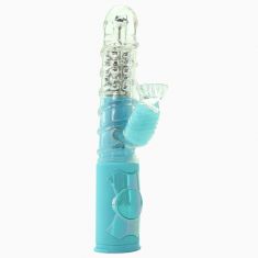 Вибратор кролик 3 скорости ротации Rabbit Vibe Love Me Dreamy, 11,4х3,3 см (голубой)