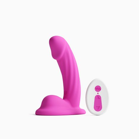 Ділдо з вібрацією NS Novelties Colours - Curve - Vibrating - 5" Dildo - Pink
