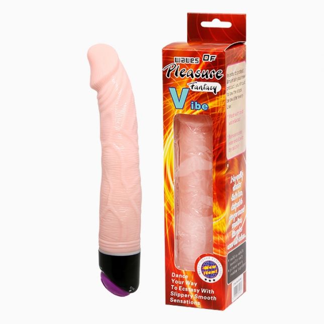 Вібратор - Waves Of Pleasure Fantasy Vibe Flesh, 23 см