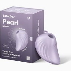 Вакуумний кліторальний вібратор - Satisfyer Pearl Diver Violet