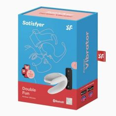 Вібратор для пар - Satisfyer Double Fun White (App)