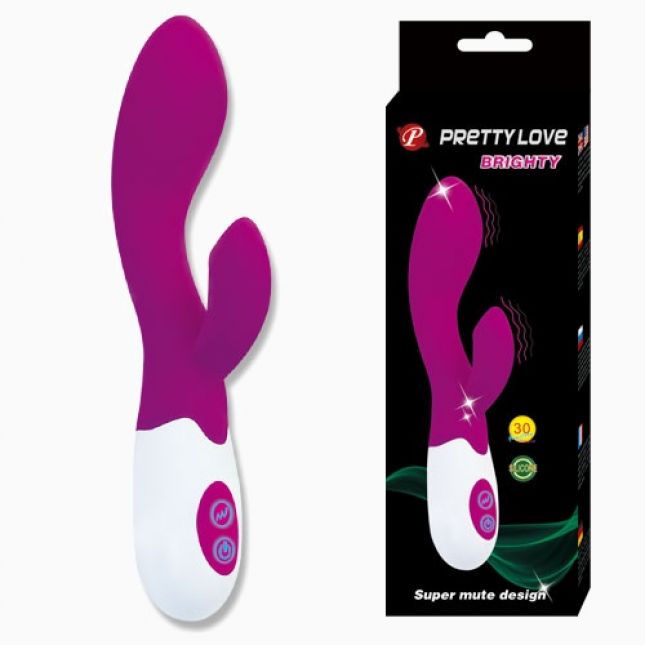 Вібратор - Silicone Vibrator Brighty Purple