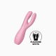 Кліторальний вібратор Satisfyer Threesome 3 Pink з трьома пальчиками