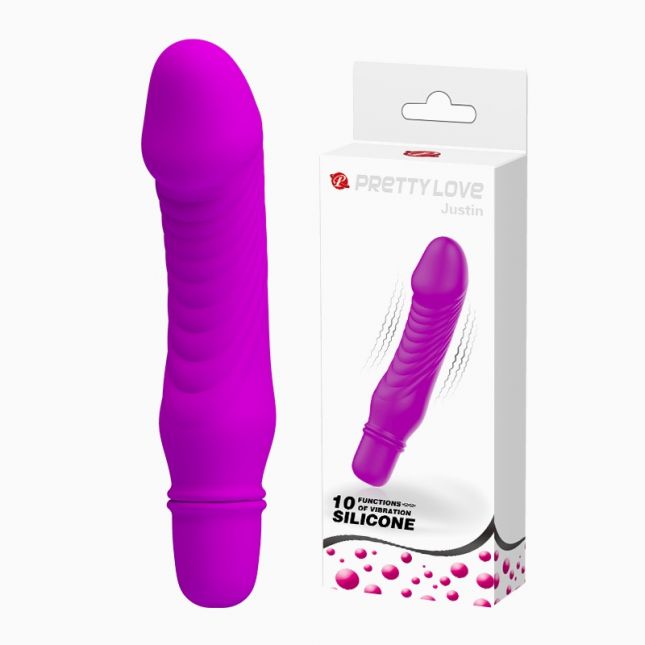 Классический вибратор - Pretty Love Justin Vibrator Purple Классический вибратор - Pretty Love Justin Vibrator Purple
