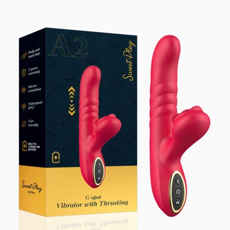 Вібратор - Erospace Sweet Play G-Spot Vibrator With Thrusting A2