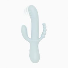 Вібратор-кролик Good Vibes Only - SAGE Triple Stimulation Vibe Soft Silicone - Blue