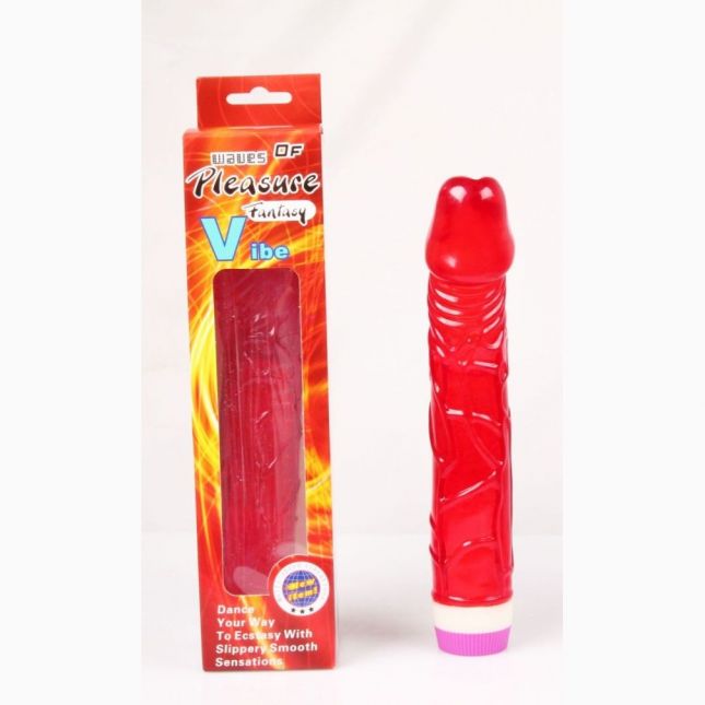 Вібратор - Classic Jelly Vibe Red 23 см