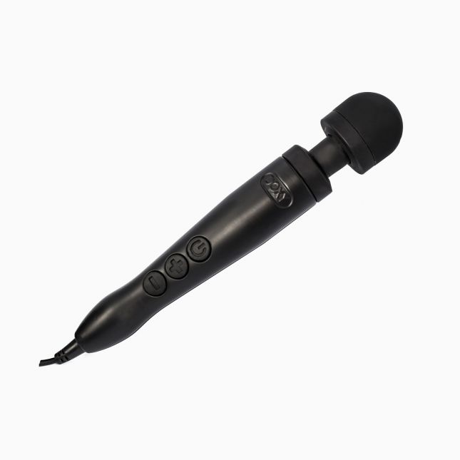 Вібромасажер DOXY Die Cast 3 Matt Black, дуже потужний, живлення 220В, металевий корпус