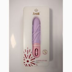 Класичний вібратор - Amor Big Vibrator Bruce, фіолетовий/рожевий