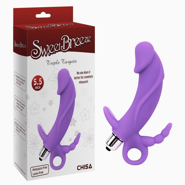 Стимулятор G -точки - Triple Targets Purple Stimulator