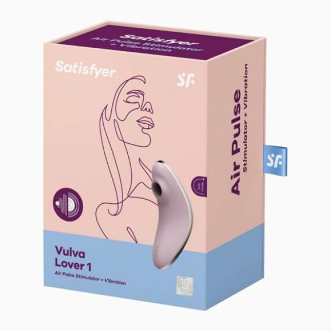 Вакуумний кліторальний вібратор - Satisfyer Vulva Lover 1 Violet Вакуумний кліторальний вібратор - Satisfyer Vulva Lover 1 Violet