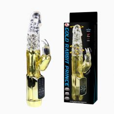 Комп'ютерний вібратор - Multi - speed Vibration and Rotation White Pearls, Clear