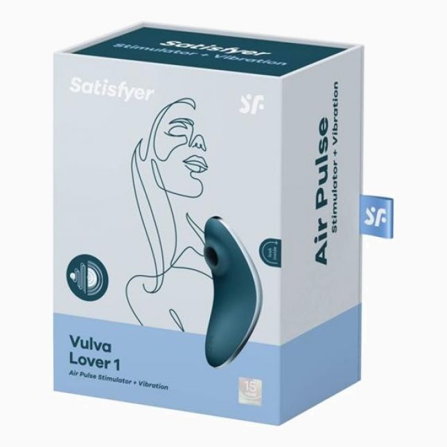 Вакуумний кліторальний вібратор - Satisfyer Vulva Lover 1 Blue Вакуумний кліторальний вібратор - Satisfyer Vulva Lover 1 Blue