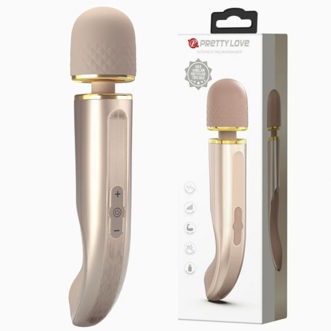 Вібромасажер - Pretty Love Interesting Massager Gold Вібромасажер - Pretty Love Interesting Massager Gold