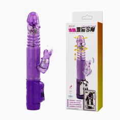 Комп'ютерний вібратор - Vibrator with bunny Purple