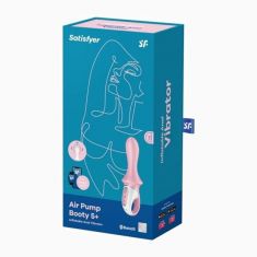 Вібратор - Satisfyer Air Pump Booty 5+ Pink (App)