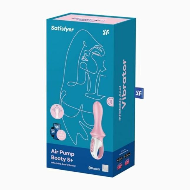 Вібратор - Satisfyer Air Pump Booty 5+ Pink (App) Вібратор - Satisfyer Air Pump Booty 5+ Pink (App)