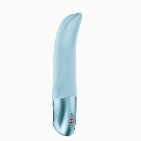 Вібратор для точки G Fun Factory Diva Dolphin Ice Blue, 10 режимів роботи, на батарейках Вібратор для точки G Fun Factory Diva Dolphin Ice Blue, 10 режимів роботи, на батарейках