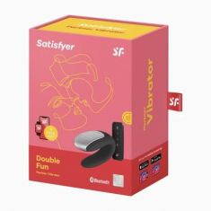 Вібратор для пар - Satisfyer Double Fun Black (App)