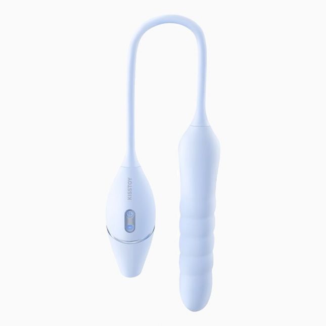 Пульсатор с вакуумным стимулятором KISSTOY Cathy III Light Blue