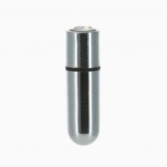 Віброкуля PowerBullet First-Class Bullet 2.5″ with Key Chain Pouch, Silver, 9 режимів вібрації