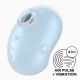 Вакуумный клиторальный стимулятор с вибрацией Satisfyer Cutie Ghost Blue