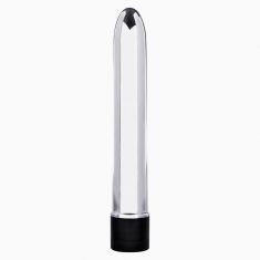 Вибратор пластиковый Retro Ultra Slimline Silver, 17х2,5 см Вибратор пластиковый Retro Ultra Slimline Silver, 17х2,5 см