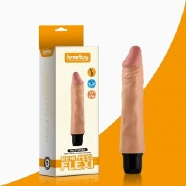 Реалістичний вібратор - Reel Feel Flexi Vibrator Flesh 9,5"