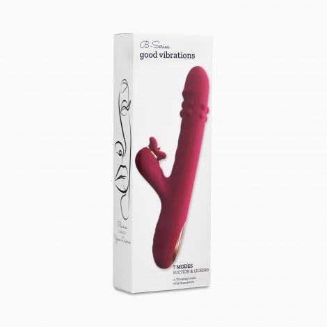 Вібратор - Red Vibrator Rotating And Licking Functions Pink