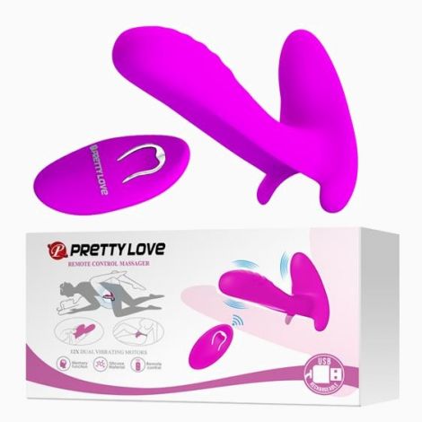 Вібратор - Pretty Love Remote Control Massager Purple Вібратор - Pretty Love Remote Control Massager Purple