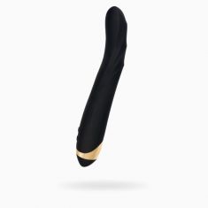 Нереалистичный вибратор Waname D-Splash Tornado, силикон, чёрный, 25 см