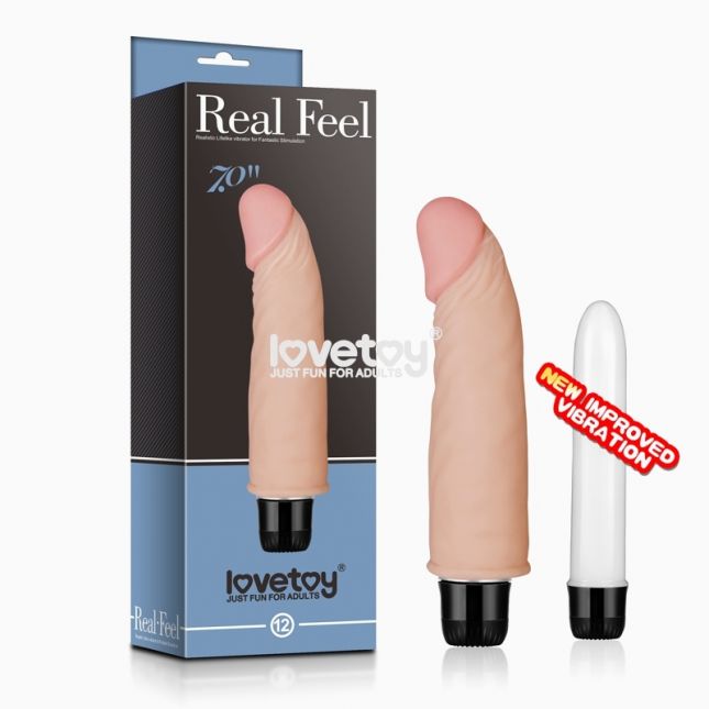Реалістичний вібратор - Reel Softee Vibrator Flesh 7"