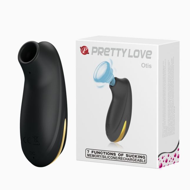 Кліторальний стимулятор - Pretty Love Otis Suction Stimulator Black Кліторальний стимулятор - Pretty Love Otis Suction Stimulator Black