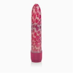 CalExotics Leopard Massager Mini пластиковый вибратор, 11х3,5 см (розовый)